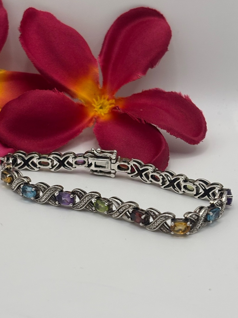Tennis Bracelet Multicolor X 925
